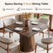 Space Saving SquareShaped Dining Table Pedestal Base