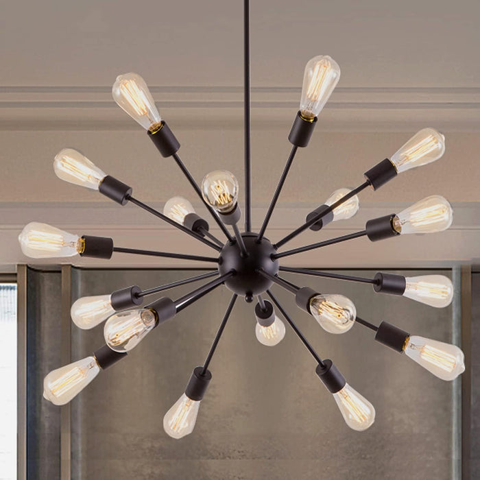 Black Sputnik Chandeliers 36 Inch Pendant Lighting