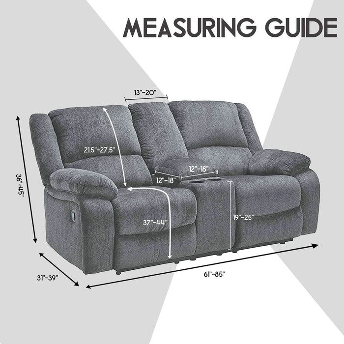 Reclining Love Seat with Middle Console Slipcover, 8-Piece Velvet Stretch Loveseat Reclining Sofa Covers, 2 Seat Love Seat Recliner Cover, Thick, Soft, Washable, Love Seat Slipcovers (Sand)