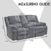 Reclining Love Seat with Middle Console Slipcover, 8-Piece Velvet Stretch Loveseat Reclining Sofa Covers, 2 Seat Love Seat Recliner Cover, Thick, Soft, Washable, Love Seat Slipcovers (Sand)