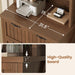 Brown Farmhouse Two Drawer Filing Cabinet Organizer