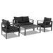 Berget 4 - Person Patio Conversation Sets with Cushions