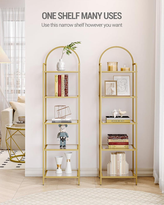 Bookcase Bookshelf, Tempered Glass Bookshelves