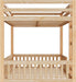 Premium Solid Pine FullOverFull BunkBed Rails Natural