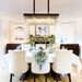 Crystal Chandelier for Dining Room,Rectangular Black Chandelier Modern Rectangle Pendant Light Fixtures for Kitchen Island L33” K9 Contemporary Long Chandelier