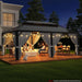 20x12 Hardtop Gazebo AluminumFrame Outdoor Gray Weatherproof