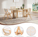 Wood Folding Chairs Set of 2, Foldable Chairs Chairs Wooden Stackable Dining Chairs for Kitchen & Dining Room Chair, Woven Seat & Webbing Back