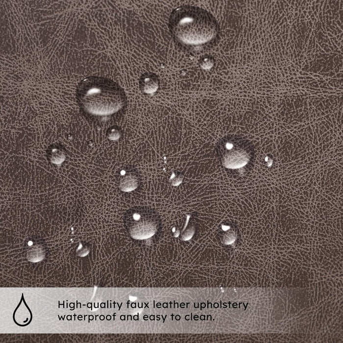 Leather Recliner Chair, Manual Recliner Chair for Adults with Overstuffed Arms and Back, Single Sofa Recliner with Cup Holders for Living Room (1, Grey)