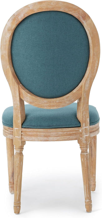 Phinnaeus Fabric Dining Chairs, 2-Pcs Set, Dark Teal