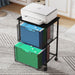 Rolling 2-Drawer File Cabinet with Printer Stand