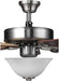 Airpro Collection 52'' Five-Blade Ceiling Fan with White Etched Light Kit