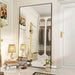 Large Full Length Mirror 78" X 35" - Shatterproof Huge Floor Full Body Mirror with Metal Frame, Freestanding, Wall Mounted, or Wall Leaning for Bedroom, Living Room, Dressing Room, Black