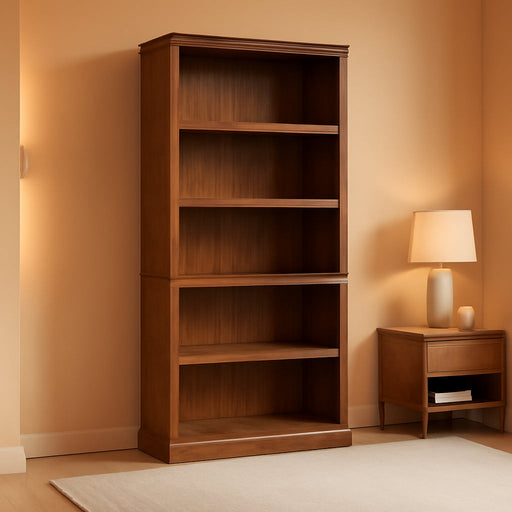 Miscellaneous Storage 5-Shelf Bookcase/ Book Shelf, Washington Cherry Finish