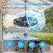 20 Inch Outdoor Ceiling Fan without Light, IP65 Waterproof Plug in Caged Hanging Fan, Remote Control, 6 Speeds Reversible Outdoor Fans for Patio, Gazebo, Pergola, Porch