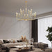 Gold Chandeliers for Dining Room Light Fixture，D40 Inch