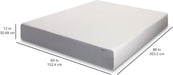Memory Foam Mattress, Medium Firm, 12 Inch, Queen, White/Grey