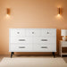 White 7 Drawer Dresser With AntiTip ConstructionQuality