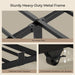 IndustrialGradeMetal Twin Over Full Bunk Bed Black