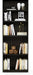 Tall BookshelfUnit Five Tier Black Espresso Bookcase