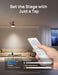 Ceiling Fans with Lights, 52 Inch, 6 Speeds, 5 Color Tones Dimmable LED, Quiet Reversible DC Motor, Remote, 8H Timer, Black Ceiling Fan for Bedroom, Living Room, Easy to Install