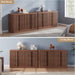 Walnut Dresser for Bedroom, 47" Wide 6 Drawer Dresser, Modern Chest of Drawers with Solid Wood Handle, Curved Profile Design, Wood Dresser Storage Organizer, Living Room, Hallway