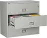 Lateral Fireproof File Cabinet 44" Wide 3-Drawer, Gray