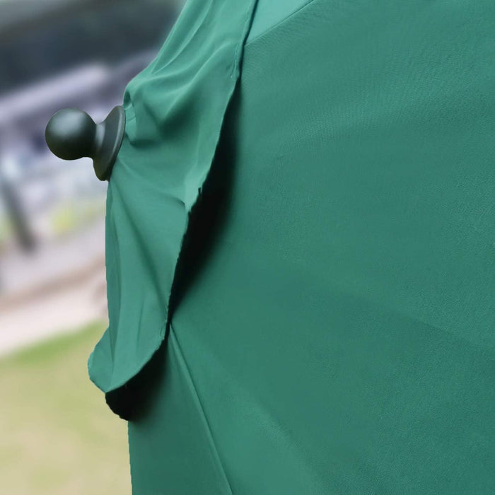 7.5' Patio Umbrella Outdoor Table Umbrella Tilt Crank Dark Green