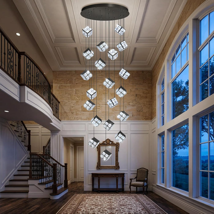 20 Light Black Elegant Chandelier Pendant Lighting