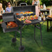 Charcoal Grill with Offset Smoker,Bbq Grills with Side Table,Outdoor Cooking with 535 Square Inches,Backyard Camping Picnics, Patio and Parties, Black by