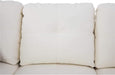 Sectional Sofa Faux Leather Modern L Shaped Couch Set 103.5”Wide Including Chaise and 3 Seating Sofa with Storage Ottoman for Living Room Furniture (Right Hand Facing, A-White)