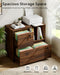 Brown Mobile Documents Cabinet With Locking Wheels