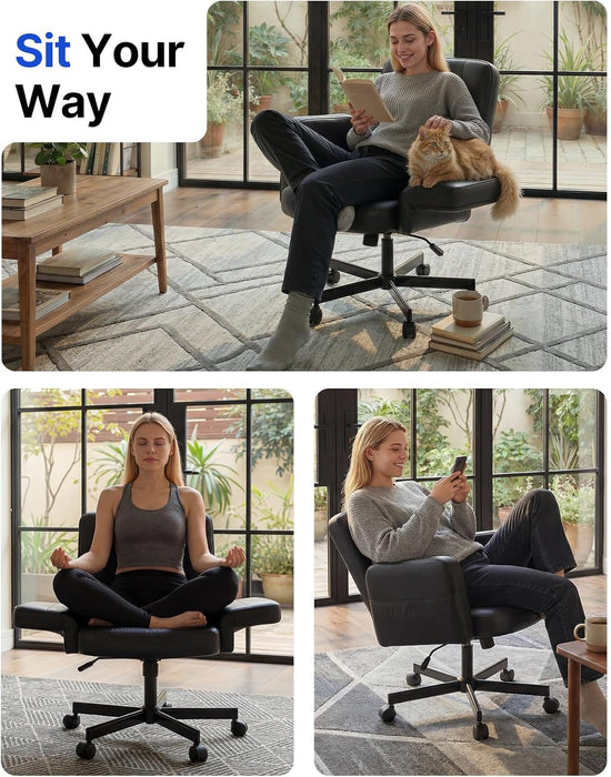 Criss Cross Chair with Adjustable Armrests