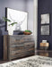 Drystan Weathered Brown Rusticated Six Drawer Dresser