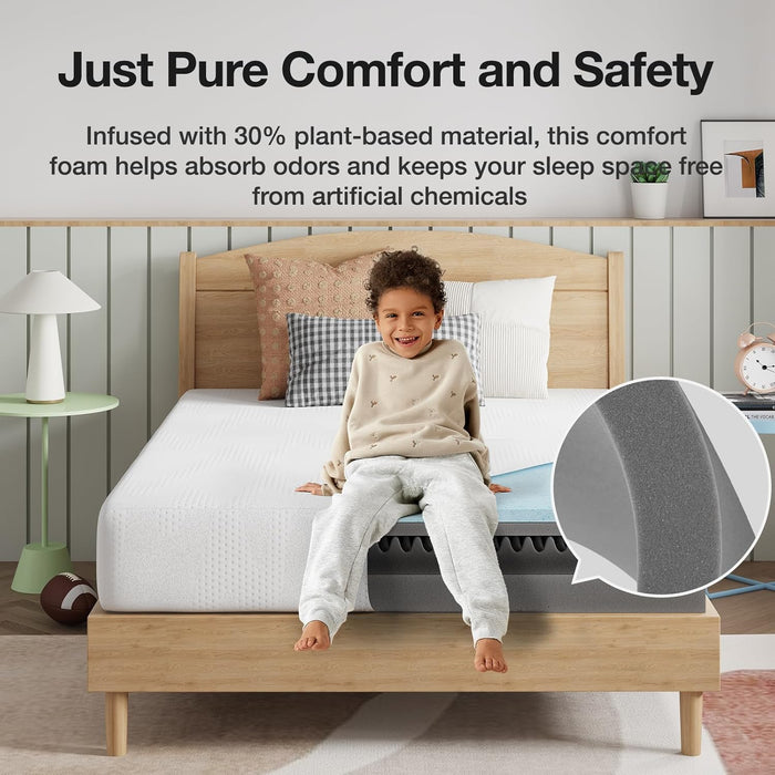 Full Size Mattress, 8 Inch Full Size Mattress in a Box, Gel Memory Foam Mattresses with Comfort Foam for Cooling Night Sleep, Pressure Relief, Certipur-Us Certified