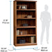 Miscellaneous Storage 5-Shelf Bookcase/ Book Shelf, Washington Cherry Finish