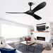 Premium 52 Inch Black Ceiling Fan With Remote Control