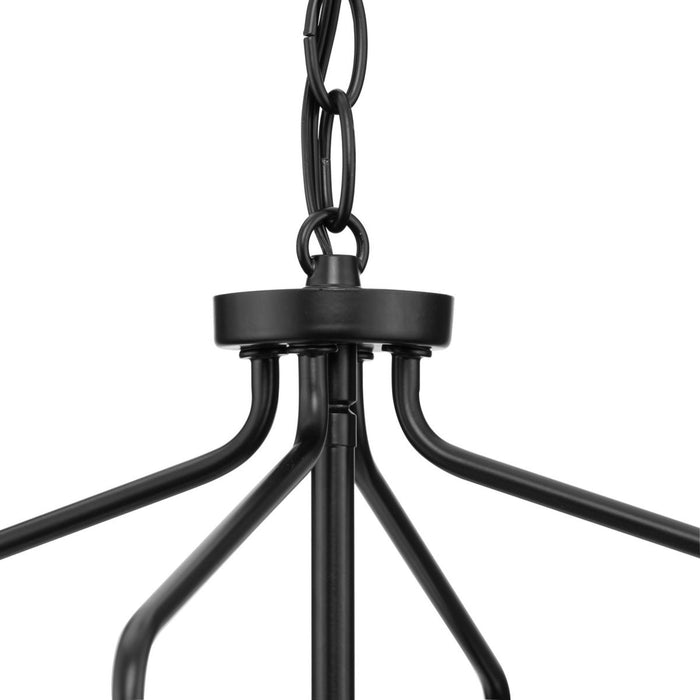 Better Homes and Gardens 12" Craftsman Dimmable 4-Light Black Candlestick Cage Pendant Light