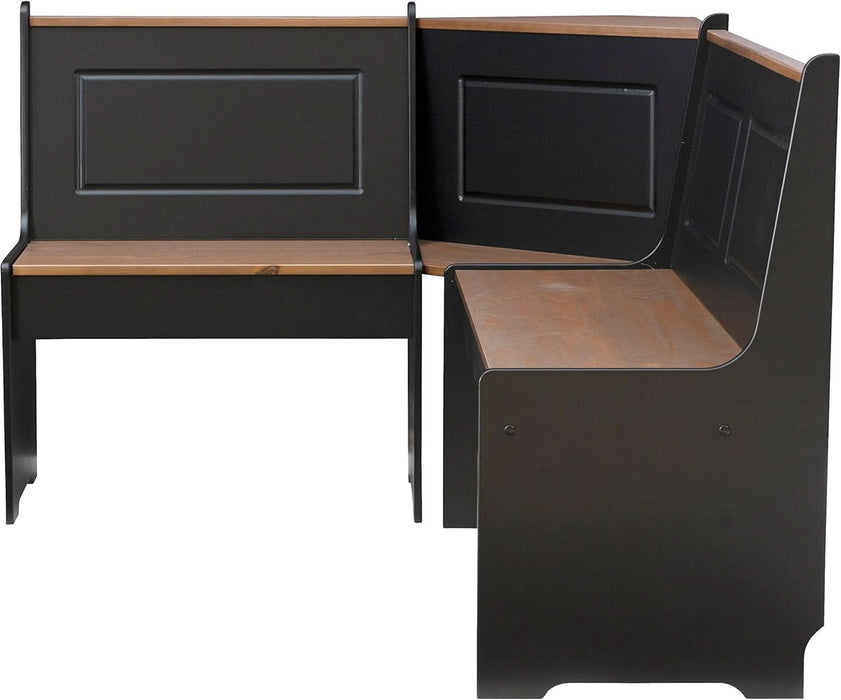 Black and Pecan Breakfast Dining Set Ardmore Nook
