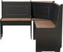 Black and Pecan Breakfast Dining Set Ardmore Nook