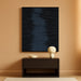 Framed Black Canvas Wall Art, Modern Abstract Oil Paintings, Relief Texture Wall Art for Living Room Bedroom Wall Decor