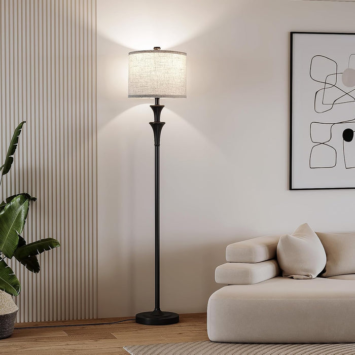63" Floor Lamps for Living Room，Tall Standing Lamp with LED Bulb