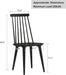 Dining Chairs Set of 2 Wood Dining Room Chair Black Spindle Side Kitchen Room Country Farmhouse Chairs Black