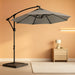 10FT Patio Umbrella, Offset Cantilever Outdoor Patio Table Umbrella, UV Protection, Fade Resistant Fabric, Easy Tilt Adjustment for Deck, Pool, Backyard, Garden