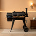 2026 Wood Pellet Grill & Smoker with PID V3.0 Controller, 459 Sq in Cook Area, Meat Probe, Foldable Shelf&Side Shelf, 8 in 1 BBQ Grill Outdoor Auto Temperature Control, Black, 450A