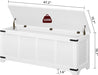 Premium White Storage Chest 47.2 Inches Contemporary