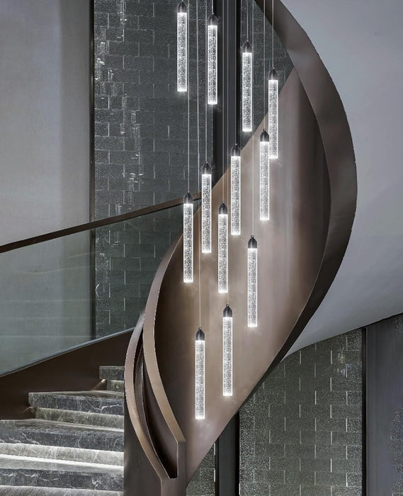 Black TwelveLight LED Dimmable Crystal Chandelier Fixture
