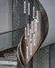 Black TwelveLight LED Dimmable Crystal Chandelier Fixture