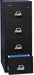 Fireproof Vertical File Cabinet (4 Letter Sized Drawers, Impact Resistant, Water Resistant), 52 .75" H Black, 18 W X 31 D, (41831CBL)
