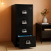 Fireproof Vertical File Cabinet (4 Letter Sized Drawers, Impact Resistant, Water Resistant), 52 .75" H Black, 18 W X 31 D, (41831CBL)