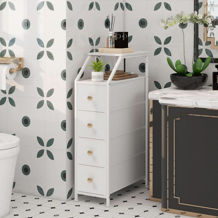 UltraSlimVertical Dresser With USB Charging Station White UltraSlimVertical Dresser With USB Charging Station White